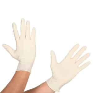 GUANTE LATEX PARA EXAMEN CAJA X 100 UNIDADES NO ESTERIL